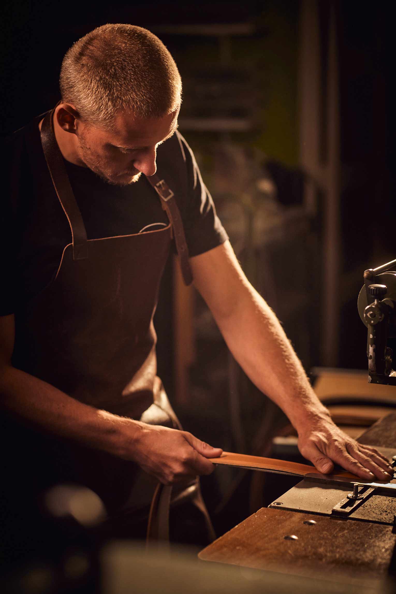 Sleufriem Stierenleder